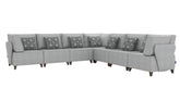Flexible Slipcover Modular Seating - 3 Corner Units + 4 Armless Chairs