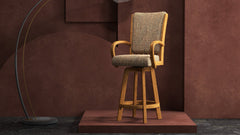 Chromcraft Baylor Collection CM177-CDS388 Swivel Bar Height Dining Stool