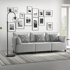 Flexible Slipcover Modular Seating - 2 Arm Unit + 1 Armless Chair