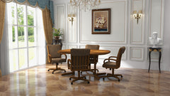 Chromcraft Baylor Collection CM177-C946 Swivel Tilt Caster Casual Dining Chair