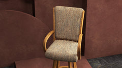 Chromcraft Baylor Collection CM177-CDS388 Swivel Bar Height Dining Stool