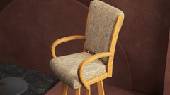 Chromcraft Baylor Collection CM177-CDS388 Swivel Bar Height Dining Stool