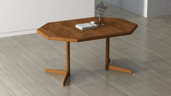 Hansford Collection CD154-DB40 Extendable High Pressure Laminate Dining Table