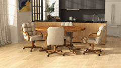 Chromcraft Ryland Collection CM117-C946 Swivel Tilt Caster Casual Dining Chair