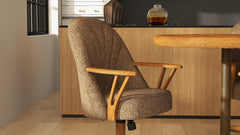 Chromcraft Bailey Collection CM127-C846 Swivel Tilt Caster Casual Dining Chair