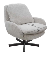 CC228 Curva Chat Chair - dimension diagram and base options